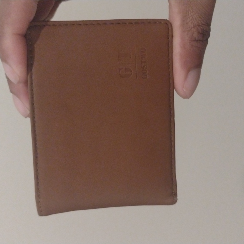 Gostwo Mens Slim brown RFID wallet